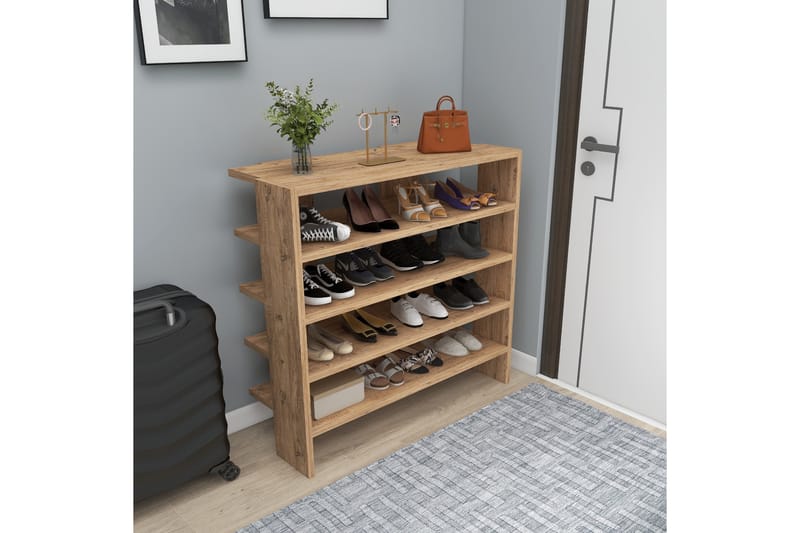 Sargel Skoskab 75,6 cm - Brun - Opbevaring - Skoopbevaring - Skoskab