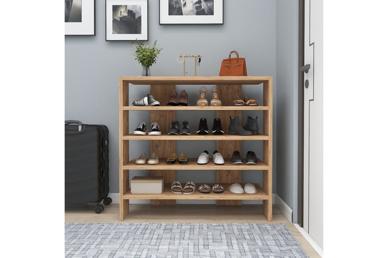 Sargel Skoskab 75,6 cm - Brun - Opbevaring - Skoopbevaring - Skoskab