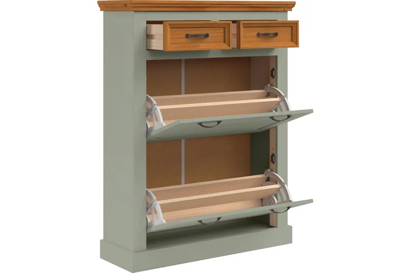 Selma Skoskab 90x115 cm - Grøn - Opbevaring - Skoopbevaring - Skoskab