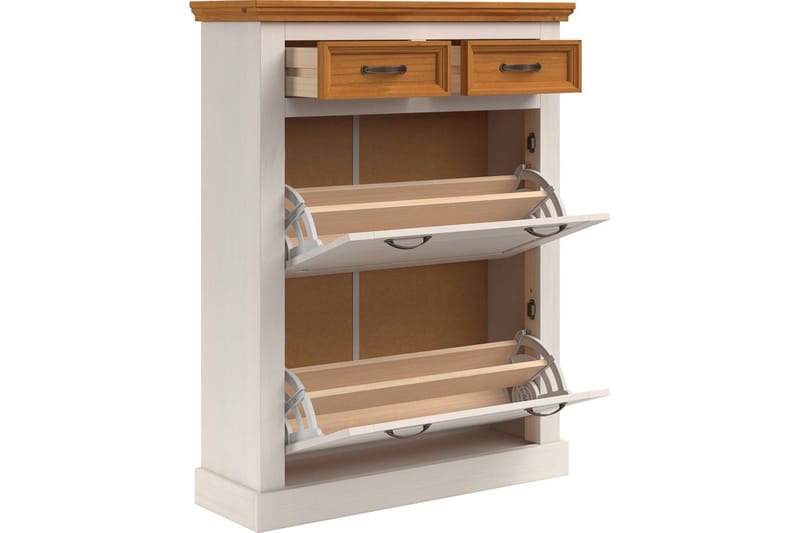 Selma Skoskab 90x115 cm - Hvid - Opbevaring - Skoopbevaring