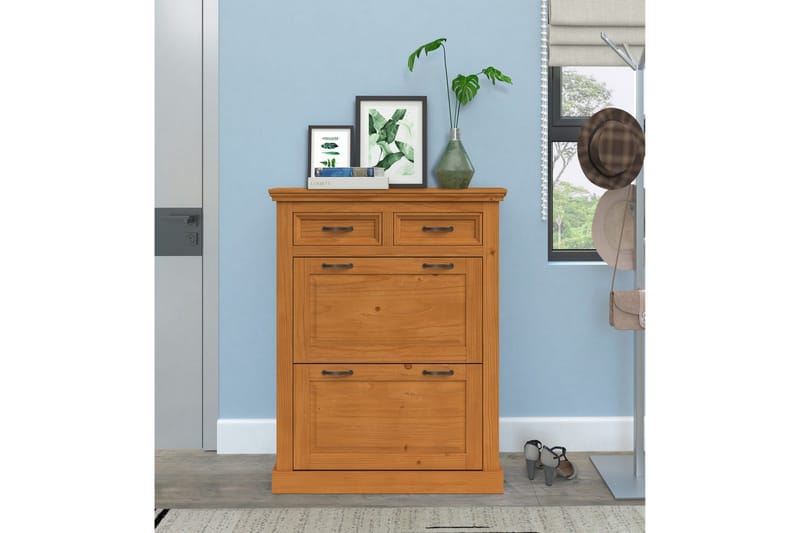 Selma Skoskab 90x115 cm - Natur - Opbevaring - Skoopbevaring - Skoskab