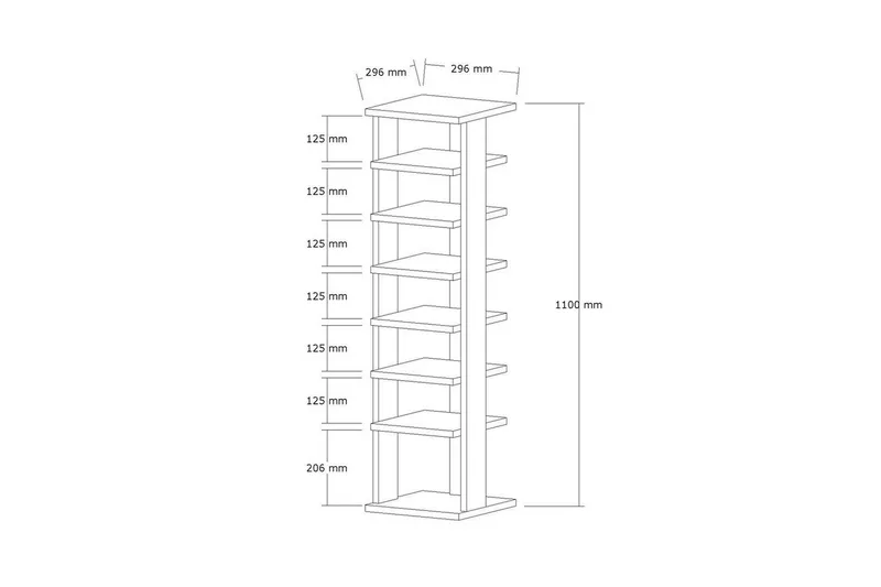 Seynor Skoskab 29,6 cm - Eg - Opbevaring - Skoopbevaring - Skoskab