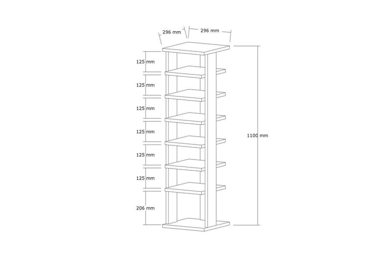 Seynor Skoskab 29,6 cm - Hvid - Opbevaring - Skoopbevaring