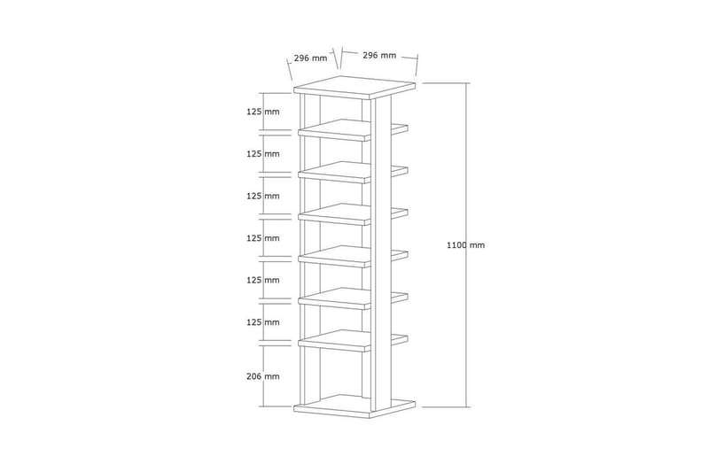 Seynor Skoskab 29,6 cm - Hvid - Opbevaring - Skoopbevaring - Skoskab