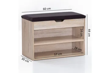 Shiheem skoholder 60x30 cm - Træ / natur - Opbevaring - Skoopbevaring