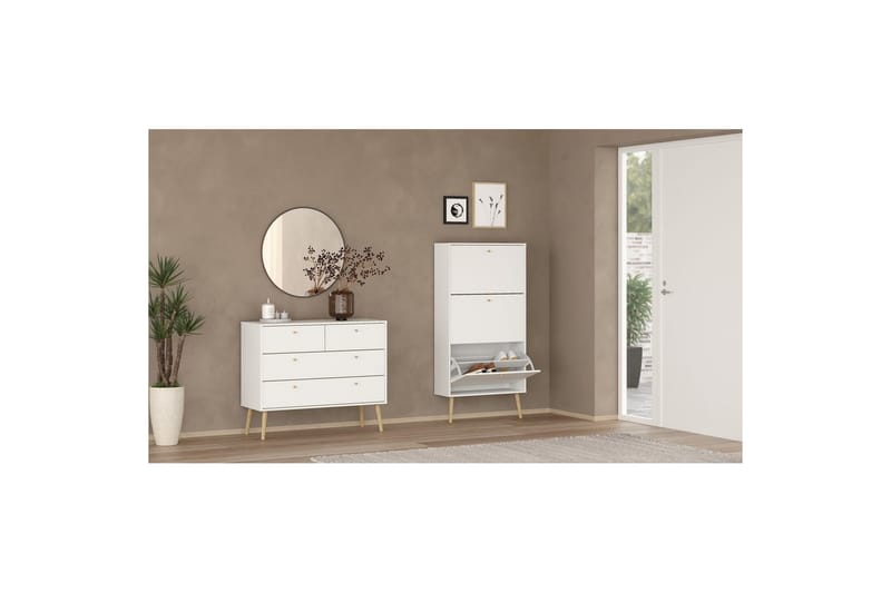 Shinta Skoskab 70 cm - Hvid - Opbevaring - Skoopbevaring - Skoskab