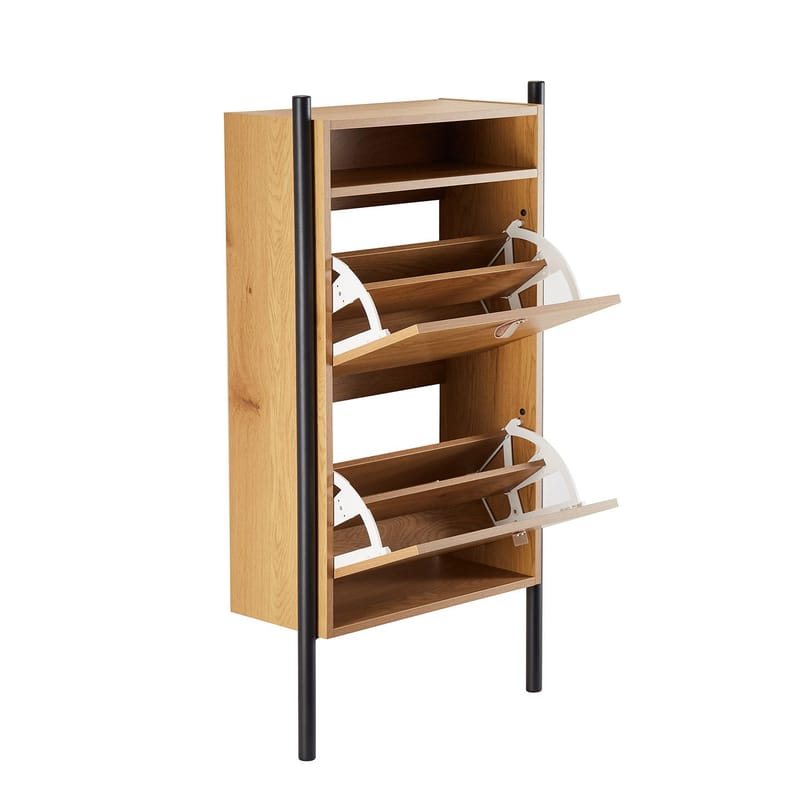 Shoe Cabinet HOME4YOU - brun - Opbevaring - Skoopbevaring - Skoskab