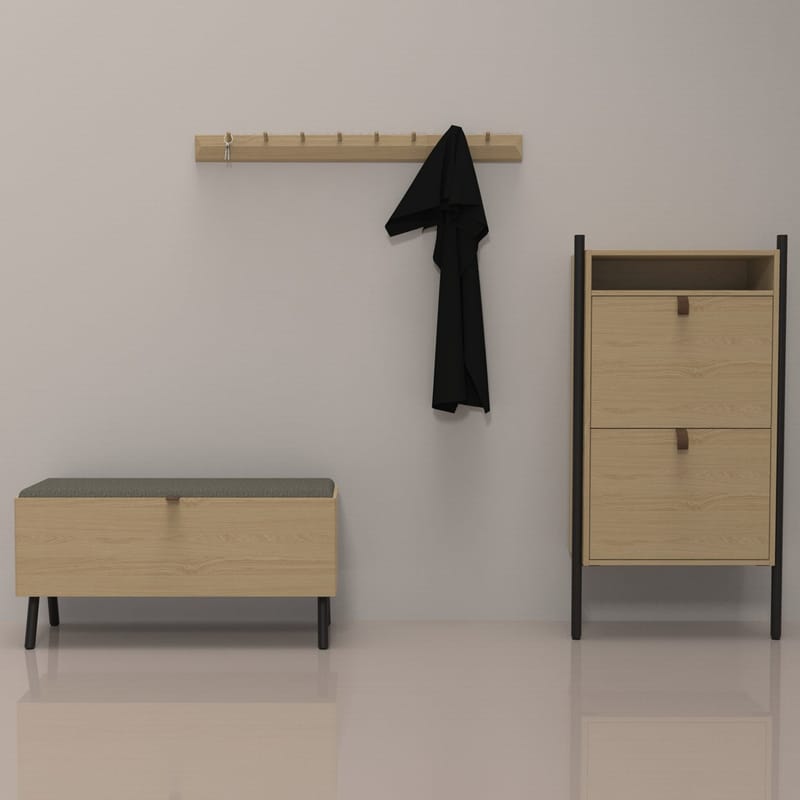 Shoe Cabinet HOME4YOU - brun - Opbevaring - Skoopbevaring - Skoskab