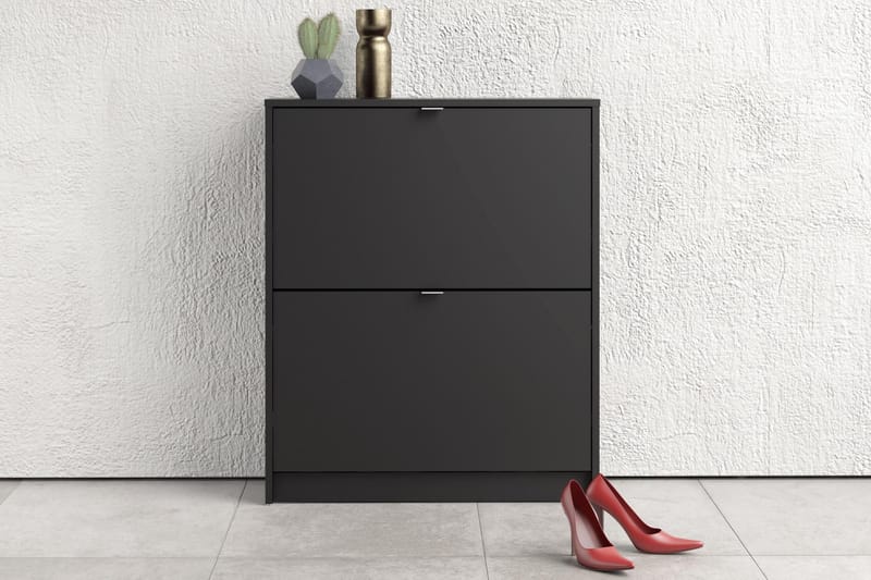 Shoey Skoskab 2 Fack - Sort - Opbevaring - Skoopbevaring - Skoskab