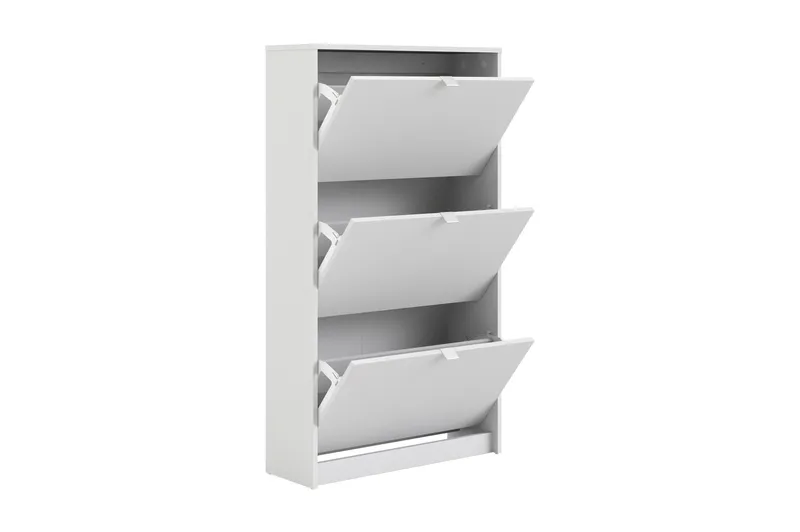 Shoey Skoskab 3 Fack - Hvid - Opbevaring - Skoopbevaring - Skoskab