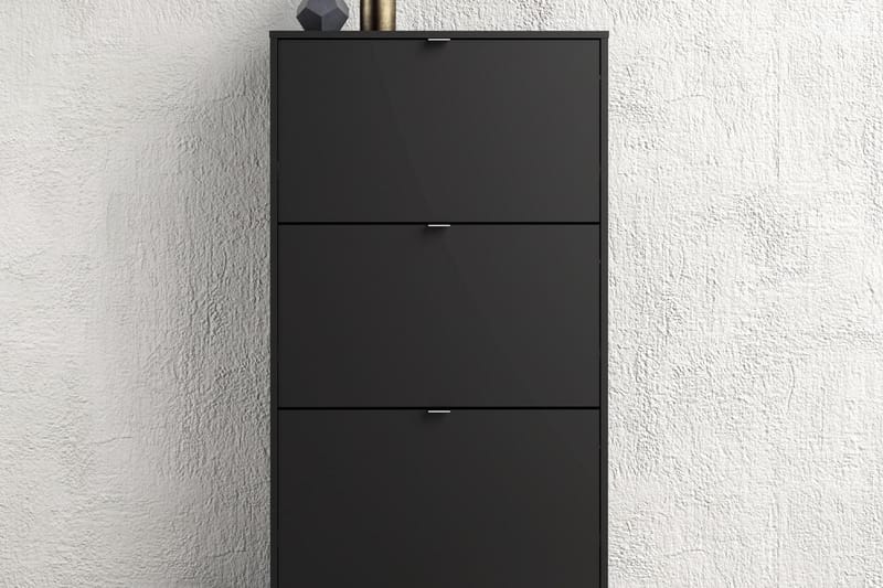 Shoey Skoskab 3 Fack - Sort - Opbevaring - Skoopbevaring - Skoskab