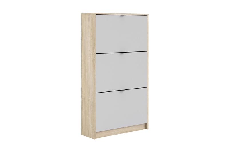 Shoey Skoskab 3 Fack, Træ/Natur/Hvid