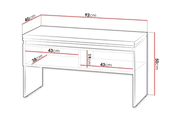 Simply Skoskab 92x40 cm - Hvid - Opbevaring - Skoopbevaring