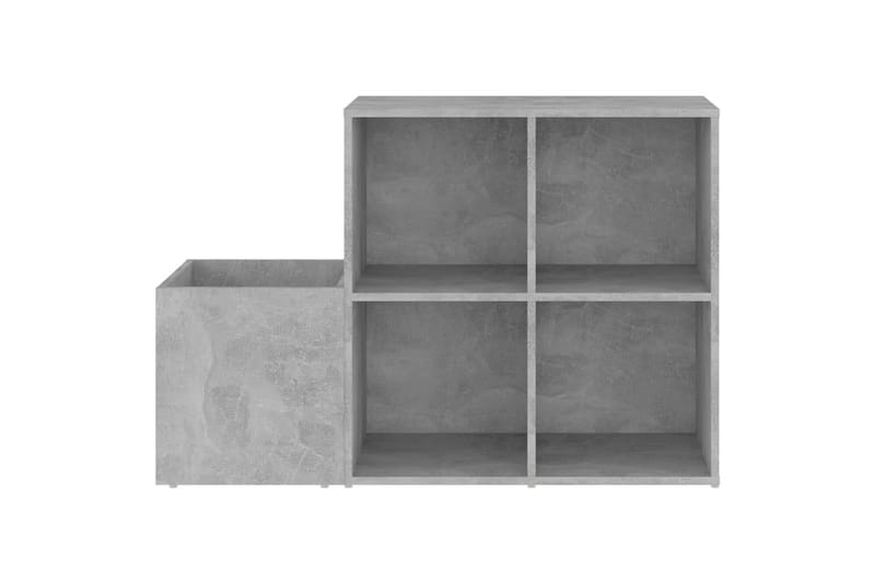 skoreol 105x35,5x70 cm spånplade betongrå - Grå - Entréopbevaring - Skoopbevaring - Skohylde