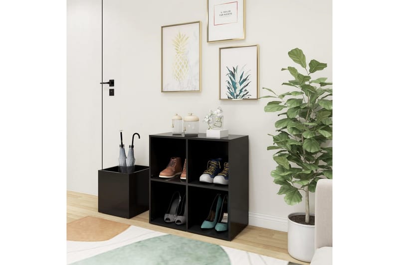 skoreol 105x35,5x70 cm spånplade grå - Grå - Opbevaring - Skoopbevaring