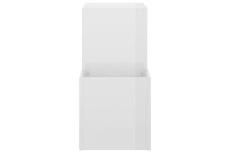 skoreol 105x35,5x70 cm spånplade hvid højglans - Hvid - Entréopbevaring - Skoopbevaring - Skohylde