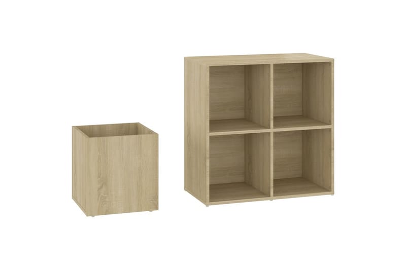 skoreol 105x35,5x70 cm spånplade sonoma-eg - Brun - Opbevaring - Skoopbevaring