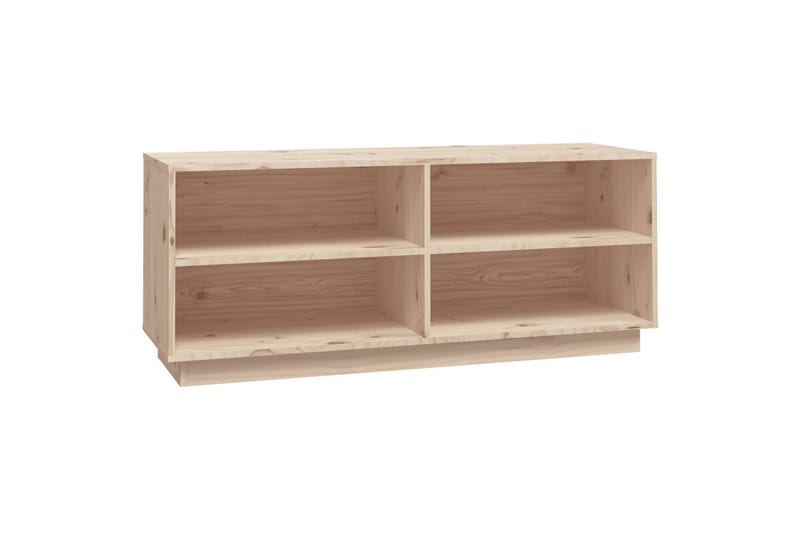 skoreol 110x34x45 cm massivt fyrretræ - Brun - Opbevaring - Skoopbevaring - Skoskab