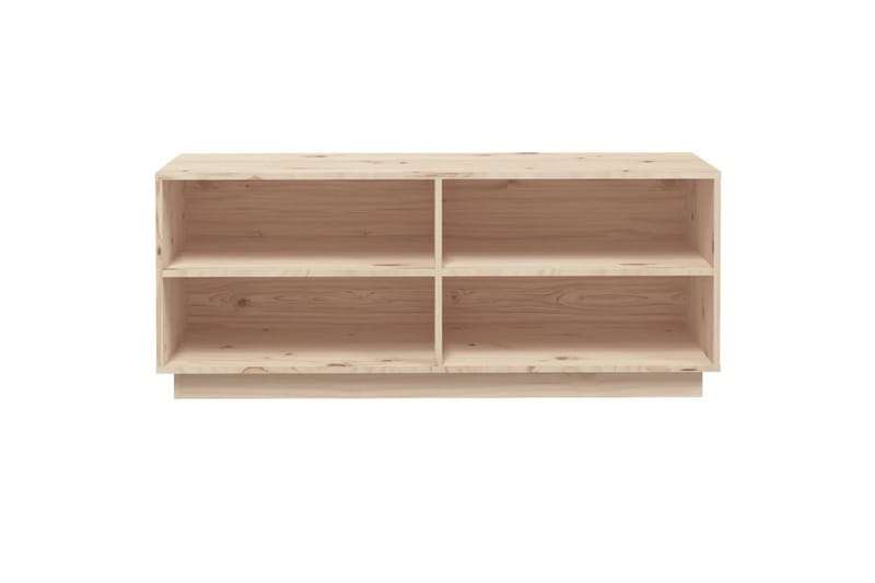 skoreol 110x34x45 cm massivt fyrretræ - Brun - Opbevaring - Skoopbevaring - Skoskab