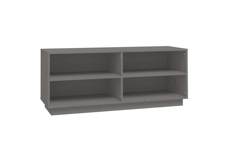 skoreol 110x34x45 cm massivt fyrretræ grå - Grå - Opbevaring - Skoopbevaring - Skoskab