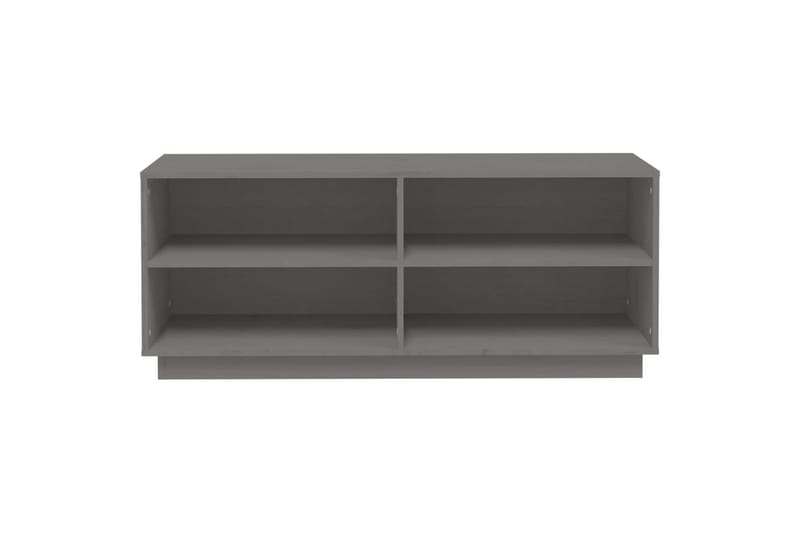 skoreol 110x34x45 cm massivt fyrretræ grå - Grå - Opbevaring - Skoopbevaring - Skoskab