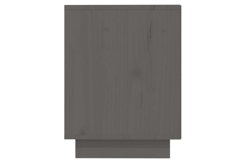 skoreol 110x34x45 cm massivt fyrretræ grå - Grå - Skoskab - Entréopbevaring - Skoopbevaring