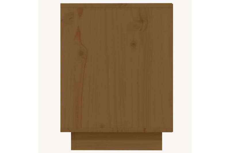 skoreol 110x34x45 cm massivt fyrretræ gyldenbrun - Brun - Opbevaring - Skoopbevaring - Skoskab