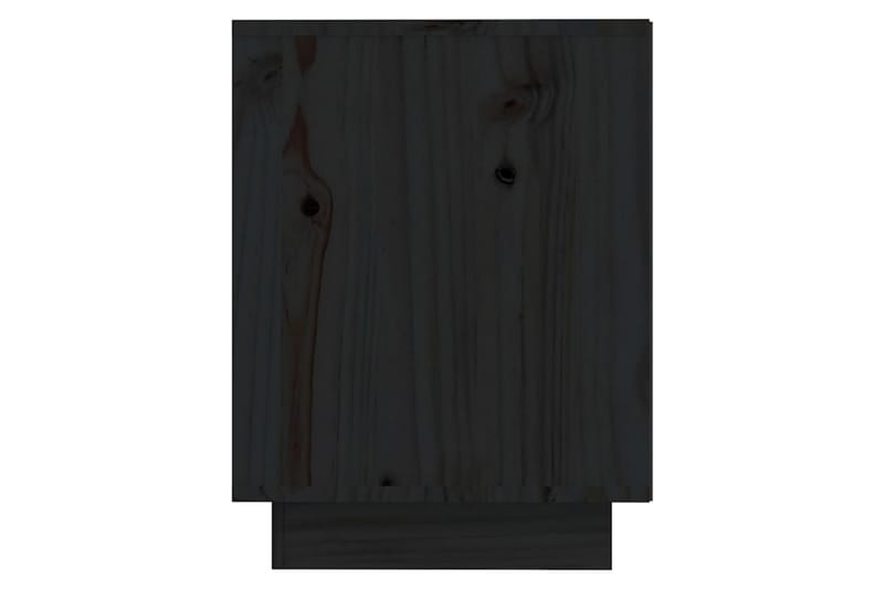 skoreol 110x34x45 cm massivt fyrretræ sort - Sort - Skoskab - Entréopbevaring - Skoopbevaring