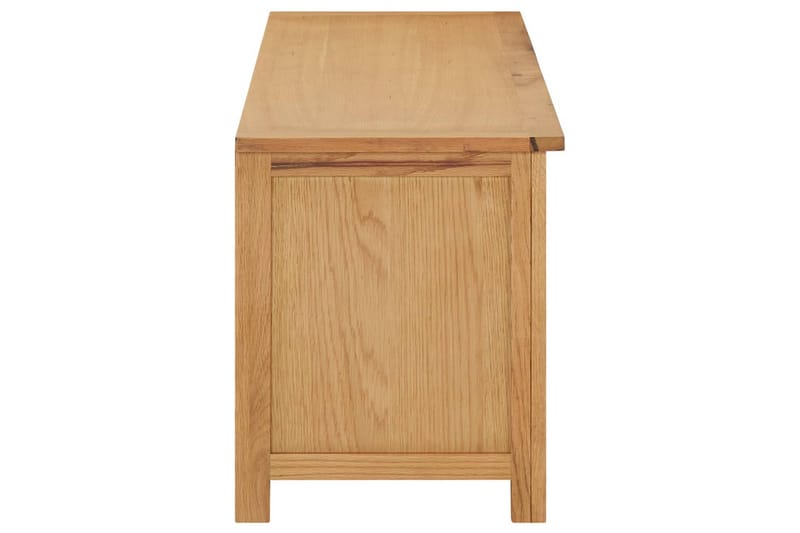 skoreol 114x37x45 cm massivt egetræ - Brun - Opbevaring - Skoopbevaring