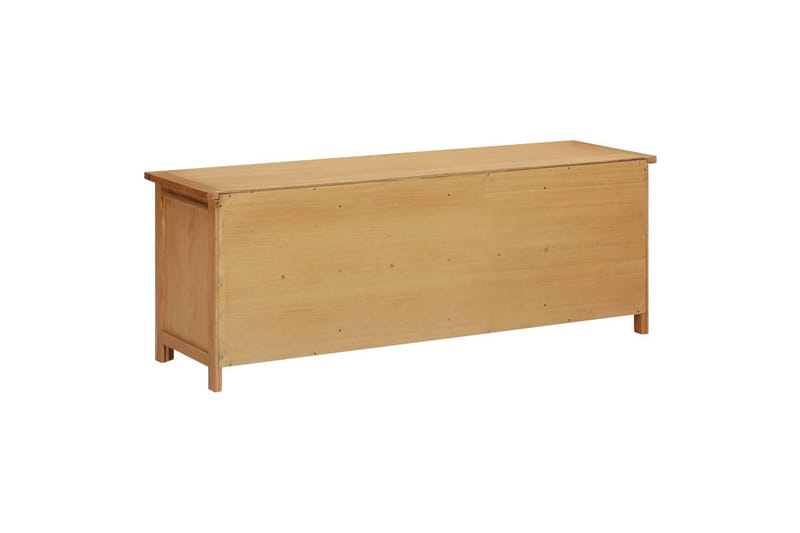 skoreol 114x37x45 cm massivt egetræ - Brun - Opbevaring - Skoopbevaring