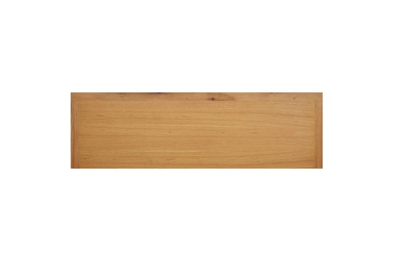 skoreol 114x37x45 cm massivt egetræ - Brun - Opbevaring - Skoopbevaring