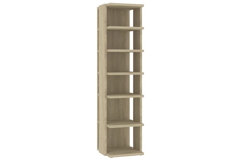 skoreol 25x27x102 cm spånplade sonoma-eg - Brun - Opbevaring - Skoopbevaring