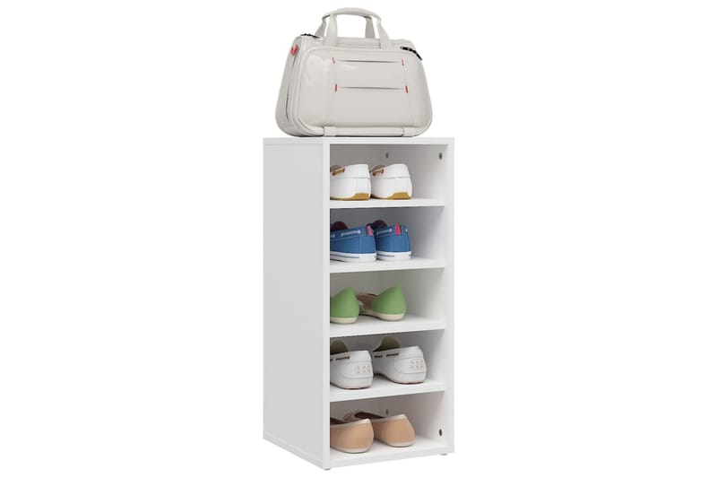 skoreol 31,5x35x70 cm spånplade hvid - Hvid - Opbevaring - Skoopbevaring