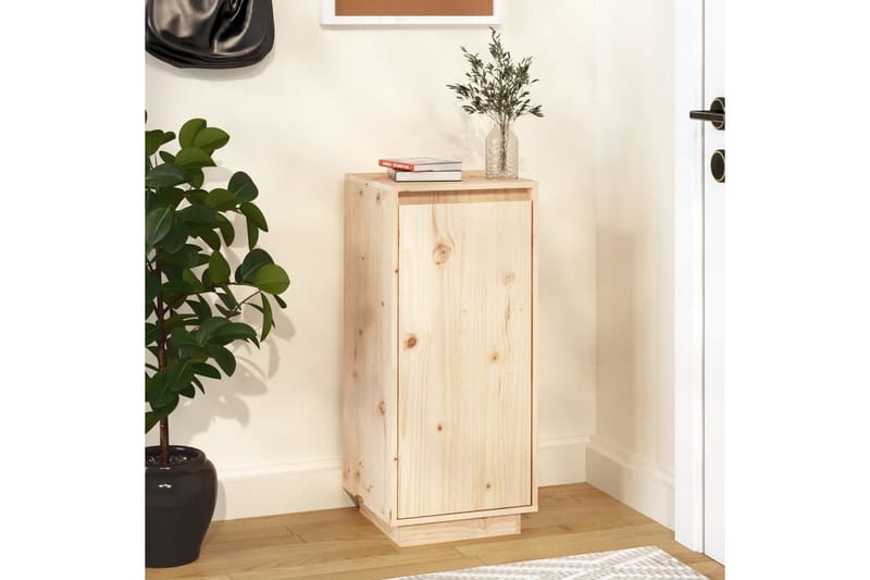 skoreol 35x35x80 cm massivt fyrretræ - Brun - Opbevaring - Skoopbevaring - Skoskab