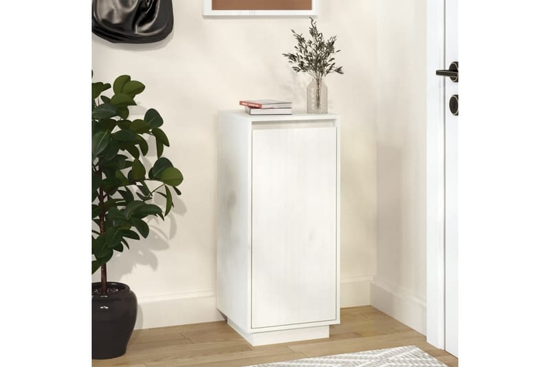 skoreol 35x35x80 cm massivt fyrretræ hvid - Hvid - Opbevaring - Skoopbevaring - Skoskab