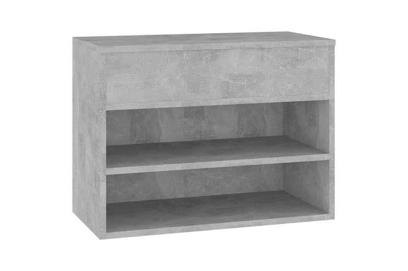 skoreol 60x30x45 cm spånplade betongrå - Grå - Opbevaring - Skoopbevaring - Skoskab