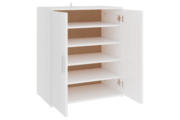 skoreol 60x35x70 cm spånplade hvid - Hvid - Opbevaring - Skoopbevaring