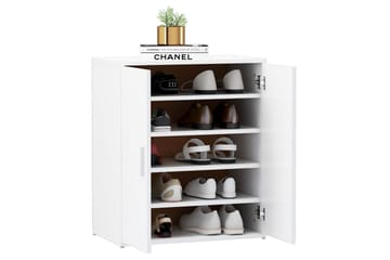 skoreol 60x35x70 cm spånplade hvid - Hvid - Opbevaring - Skoopbevaring