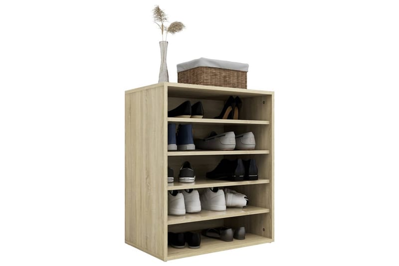 skoreol 60x35x70 cm spånplade sonoma-eg - Brun - Opbevaring - Skoopbevaring
