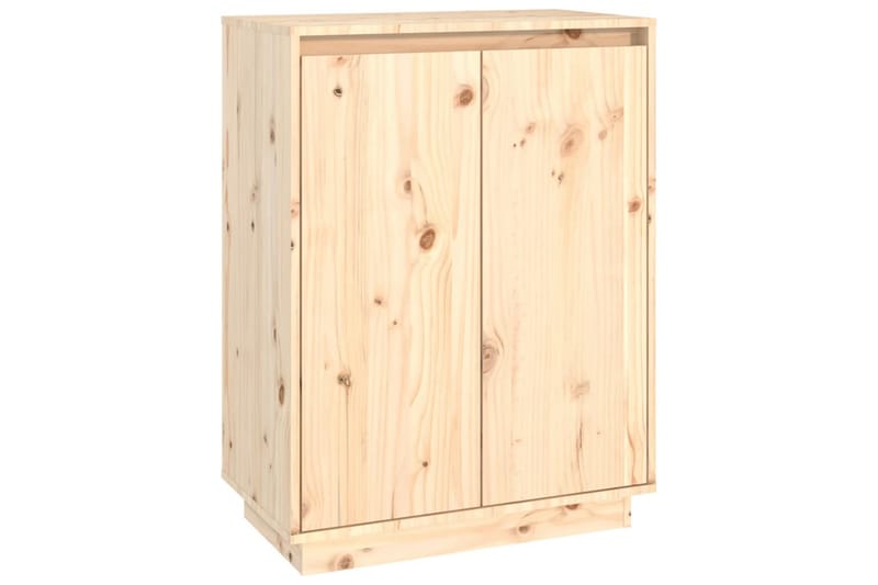 skoreol 60x35x80 cm massivt fyrretræ - Brun - Opbevaring - Skoopbevaring - Skoskab