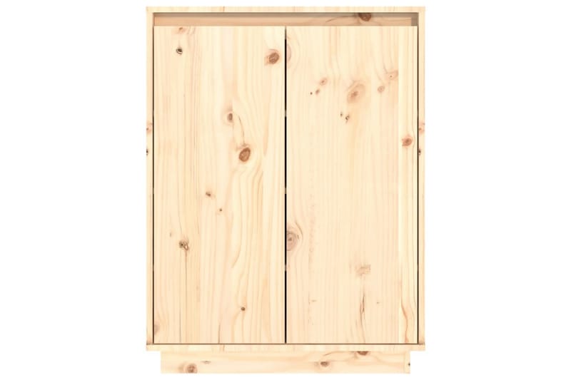 skoreol 60x35x80 cm massivt fyrretræ - Brun - Opbevaring - Skoopbevaring - Skoskab