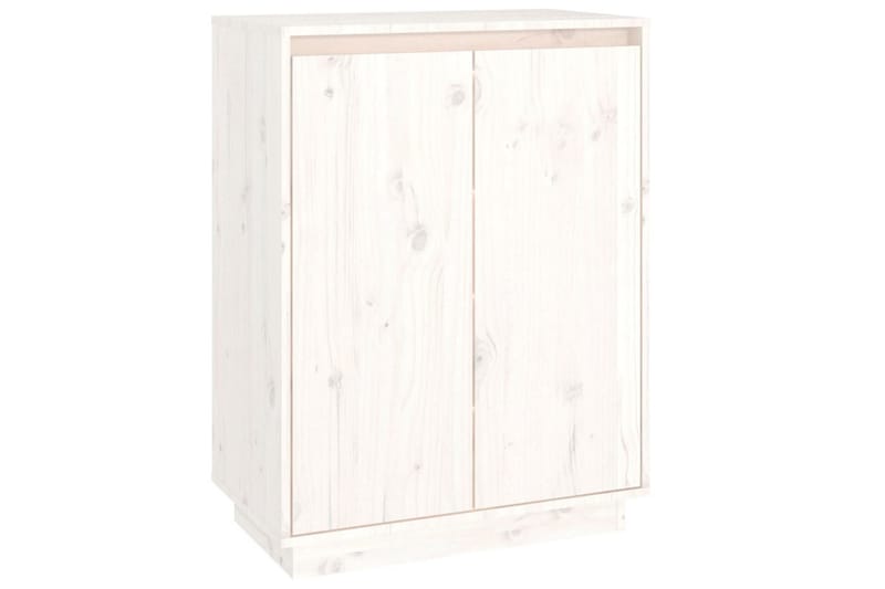 skoreol 60x35x80 cm massivt fyrretræ hvid - Hvid - Opbevaring - Skoopbevaring - Skoskab