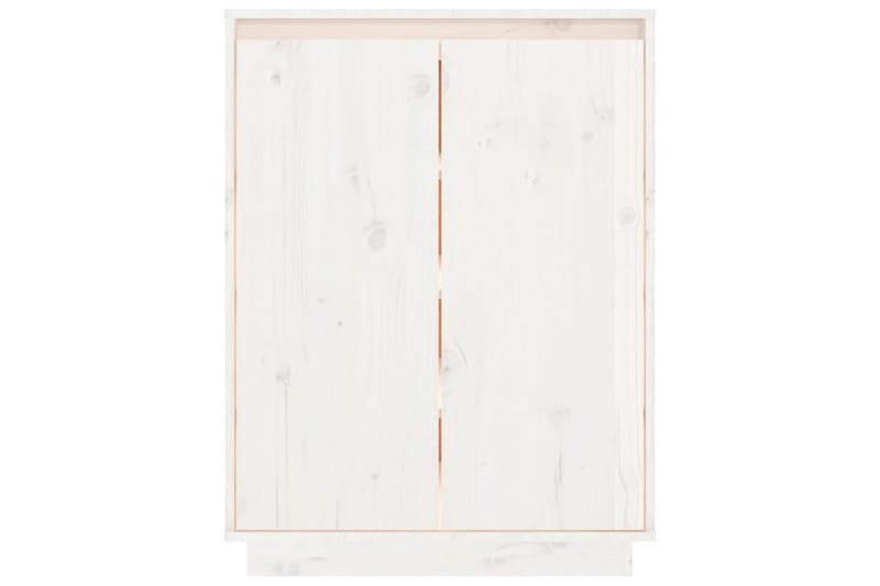 skoreol 60x35x80 cm massivt fyrretræ hvid - Hvid - Opbevaring - Skoopbevaring - Skoskab