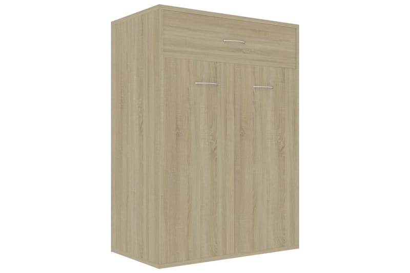 Skoreol 60x35x84 cm Spånplade Sonoma-Eg - Brun - Opbevaring - Skoopbevaring - Skoskab