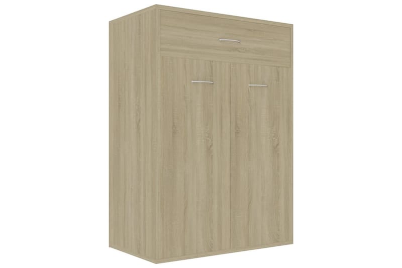 Skoreol 60x35x84 cm Spånplade Sonoma-Eg - Brun - Skoskab - Entréopbevaring - Skoopbevaring