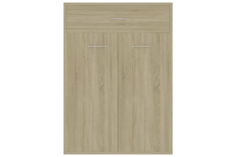 Skoreol 60x35x84 cm Spånplade Sonoma-Eg - Brun - Opbevaring - Skoopbevaring - Skoskab