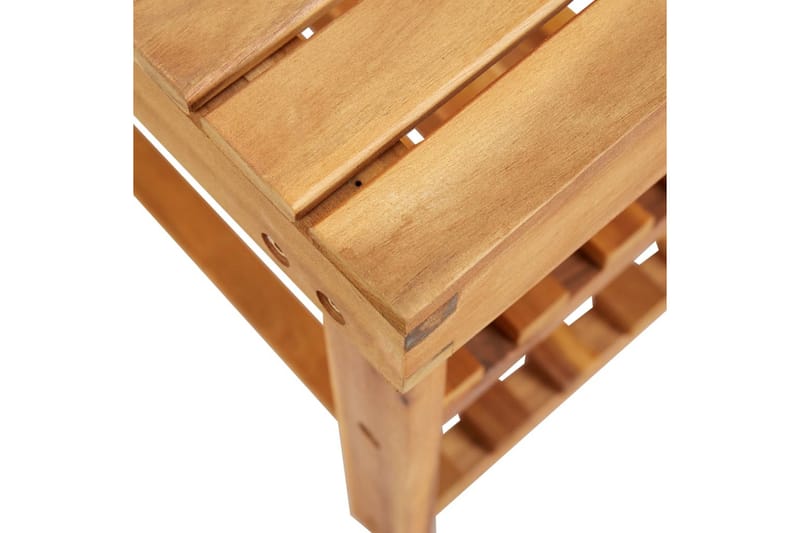 skoreol 70 x 32 x 46 cm massivt akacietræ - Opbevaring - Skoopbevaring