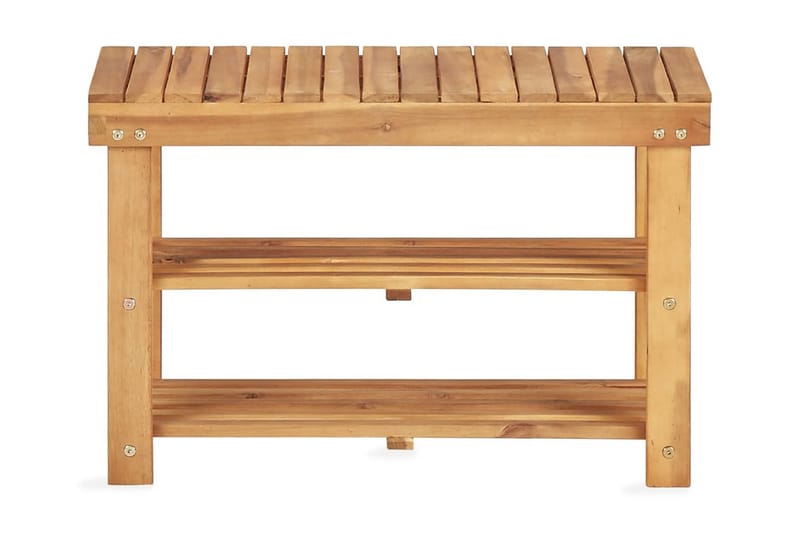 skoreol 70 x 32 x 46 cm massivt akacietræ - Opbevaring - Skoopbevaring