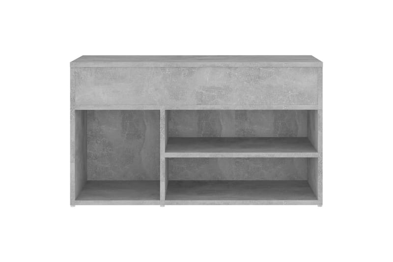 skoreol 80x30x45 cm spånplade betongrå - Grå - Opbevaring - Skoopbevaring - Skoskab