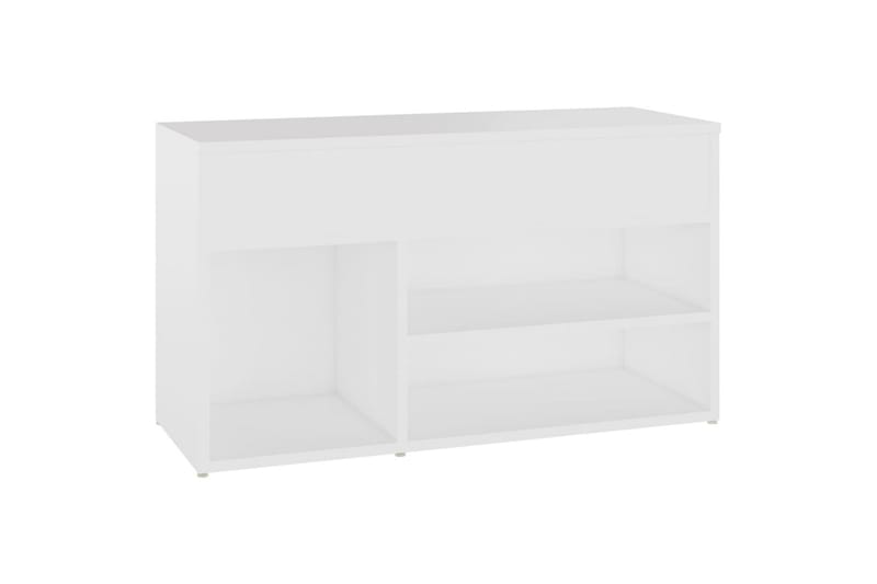 skoreol 80x30x45 cm spånplade hvid - Hvid - Skoskab - Entréopbevaring - Skoopbevaring